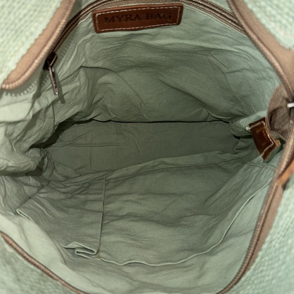 Myra Bag Tres de Quatro Cotton, Canvas and Leather Messenger Bag New - Picture 7 of 11